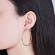 SHEGRACE 925 Sterling Silver Hoop Earrings JE670A-05-3