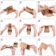 BENECREAT Kraft Paper Drawer Box Festival Gift Wrapping Boxes Soap Jewelry Candy Weeding Party Favors Gift Packaging Boxes Size 3 (4.4x3.2x1.65
