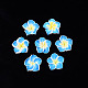 Plumeria hecha a mano de arcilla polimérica flor 3D abalorios CLAY-Q192-15mm-05-4