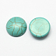 Craft Findings Dyed Synthetic Turquoise Flat Back Dome Cabochons X-TURQ-S266-18mm-01-1