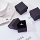 Benecreat 24 confezione 4.3x4.3x3.3 cm scatola anello nera scatola quadrata scatola di gioielli in cartone nero scatola regalo samll con velluto riempito per la festa CBOX-BC0001-13A-7