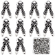 SUNNYCLUE 1 Box 100Pcs Tibetan Style Alloy Pendants Ballet Dance with Bowknot Slippers Shoes Charm Pendants Bulk Silver for Bracelets Keychain Necklace DIY Craft Jewellry Making Supplies Accessory TIBE-SC0001-69-1