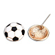 Pin de esmalte con forma de fútbol JEWB-N007-230-3