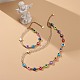 Perlenarmband und Halskette mit Perlen aus natürlichem Quarzkristall und Harz SJEW-JS01253-2