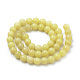 Chapelets de perles en jade citron naturel G-S259-46-10mm-2