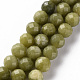 Hebras de perlas naturales de jade de canada G-S362-124E-1