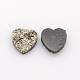 Raw Rough Imitation Ore Resin Heart Cabochons CRES-S045-12mm-7-2