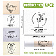 Adesivi rettangolari autoadesivi per etichette per rossetto in plastica DIY-WH0567-003-2