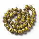Chapelets de perles vernissées de sable d'or manuels LAMP-T017-05A-2