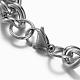 304 Stainless Steel Curb Chain Bracelets BJEW-G511-08-4