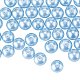 10mm environ 100 pcs perles de verre perles bleu clair petit satin lustre lâche perles rondes dans une boîte pour la fabrication de bijoux HY-PH0001-10mm-006-7