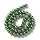 Umweltfreundliche runde Perlenstränge aus gefärbtem Glasperlen HY-A002-8mm-RB074-2