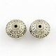 Tibetan Style Flat Round Alloy Beads TIBEP-R336-045AS-FF-1