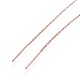 Brass Stud Earring Findings KK-I645-02RG-3