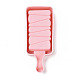 アイスクリームの食品等級のシリコンモールド  アイスキャンディー用  木の棒で  長方形  ピンク  146x59.5x25.5mm  スティック：92.5x9.5x1.5mm  20個/セット DIY-L025-006-4