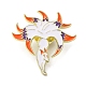 Эмалированная булавка в китайском стиле с мифом о животном девятихвостом лисе JEWB-H017-03EB-01-1