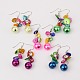 Glass Pearl Earrings EJEW-JE00886-1