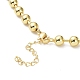Ожерелья-цепочки из латуни с покрытием стойки для женщин NJEW-G102-01C-G-3