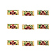 Chinese Style Alloy Enamel Beads ENAM-L015-05A-G-2