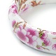 Bracelets en porcelaine imprimés pour femmes à la mode BJEW-J184-01-3