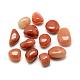 Naturales perlas de piedras preciosas de aventurina rojo G-S218-17-1