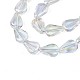 Chapelets de perles en verre électroplaqué EGLA-S188-15-B04-6