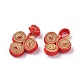 Conjuntos de botones de nudos hechos a mano de ranas chinas BUTT-WH0014-27J-2