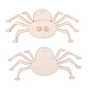 Adornos de recortes de madera en blanco de Halloween con forma de araña WOOD-L010-02-1