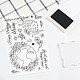 GLOBLELAND The World Earth Day Theme Clear Stamps Earth Moon Silicone Clear Stamp Seals for Cards Making DIY Scrapbooking Photo Journal Album Decor Craft DIY-WH0167-56-634-6