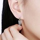 925 Sterling Silver Stud Earrings EJEW-BB30456-3