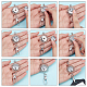 Kits para hacer collares con colgante semicircular diy de sunnyclue DIY-SC0020-01G-4