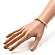 Bracelet coulissant réglable en perles de perles naturelles pour cadeau femme fille BJEW-JB06820-02-3