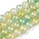 Chapelets de perles en verre craquelé peint X1-DGLA-R053-03F-1