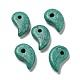 Perles turquoise synthétiques teintes G-G075-12B-1