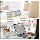 CRASPIRE Keyboard Display Stand Acrylic 1-Tier Keyboard Holder Transparent Acrylic Stand Detachable Keyboard Storage Holder with Platinum Tone Iron Findings for Keyboard Computer Tablet Picture Frame ODIS-WH0002-31P-6