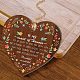 Corazón con palabra placa colgante de madera HJEW-WH0037-005-6