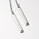 Trendy Stainless Steel Bar Dangle Earrings EJEW-JE01586-2