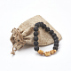 Natural Lava Beads Stretch Bracelets BJEW-JB03880-02-3