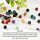 Perles de pierres précieuses mixtes naturelles et synthétiques olycraft G-OC0003-87B-4