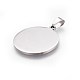 304 Stainless Steel Stamping Blank Tag Pendants STAS-L220-03D-2