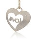 Cute Valentines Day Gift Ideas Platinum Plated Alloy Rhinestone Pendants ALRI-J088-01P-2