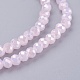 Chapelets de perles en verre électroplaqué X-GLAA-F001-4x3mm-27L-3