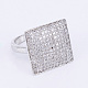 Brass Micro Pave Cubic Zirconia Finger Rings RJEW-E145-50P-18mm-2