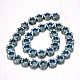 Electroplated Non-magnetic Synthetic Hematite Donut Beads Strands G-F230-13-3