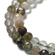 Perles naturelles de quartz de lodolite vert brins G-Z029-02-2