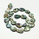 Chapelets de perles en coquille d'ormeau/de Paua SSHEL-G003-1-13x18x3mm-2