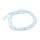 Chapelets de perles en aigue-marine naturelle G-E411-19D-2mm-2