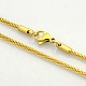 Women's Casual Style 304 Stainless Steel Lantern Chain Necklaces STAS-O037-32G-1