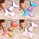 SUNNYCLUE 40Pcs 10 Color Resin Mermaid Tail Charms Flatback Pendants with Hole 2mm for DIY Jewelry Making Earring Bracelets Necklace Ornament Scrapbook DIY Crafts CRES-SC0001-04-7