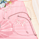 Arricraft 2 pz cinturini per borsa in rilievo imitazione perla regolabile in abs DIY-AR0003-16B-5
